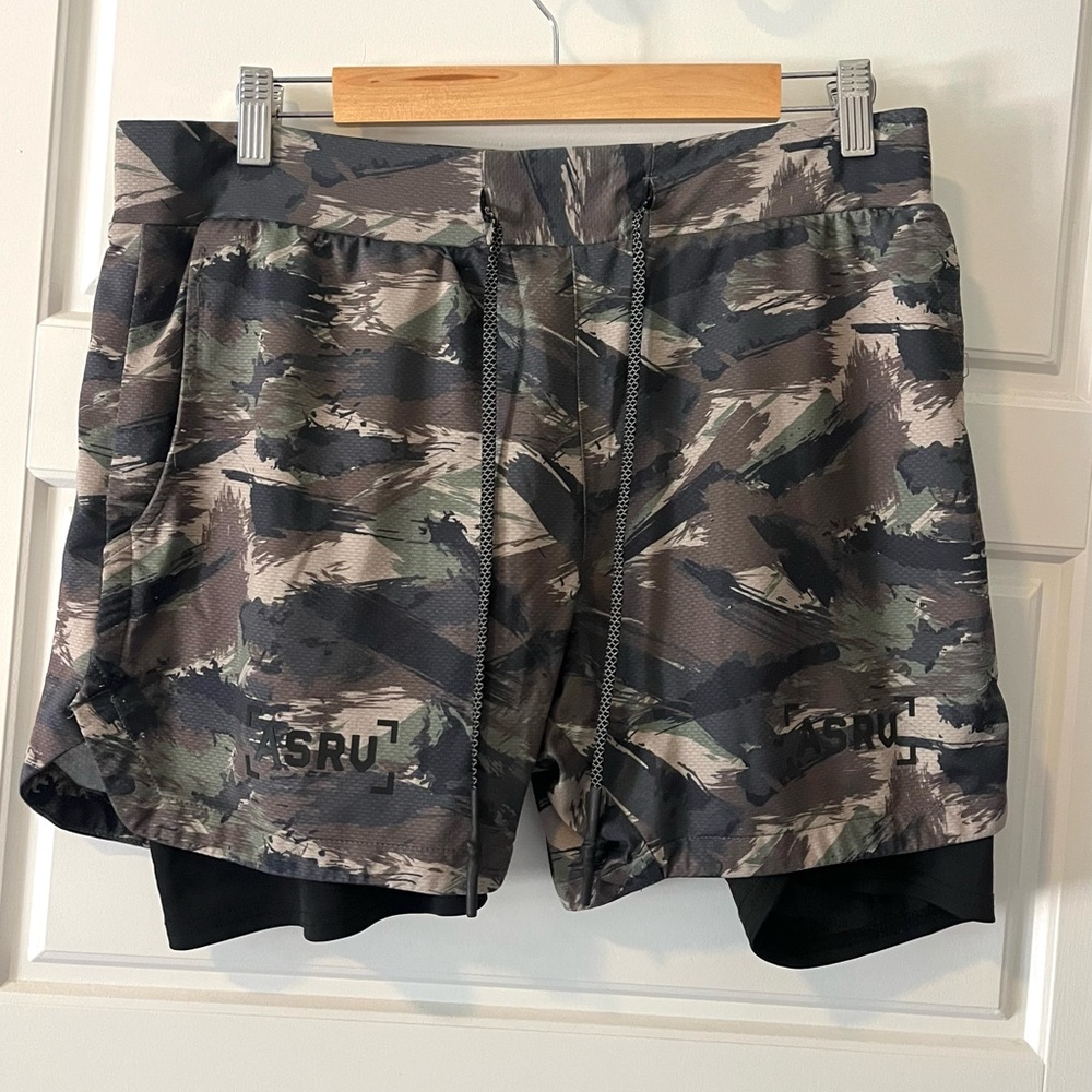 Men’s ASRV Camo Shorts, M